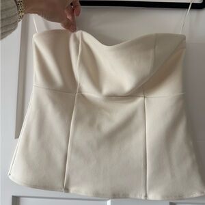 Abercrombie Strapless Crepe Set Top